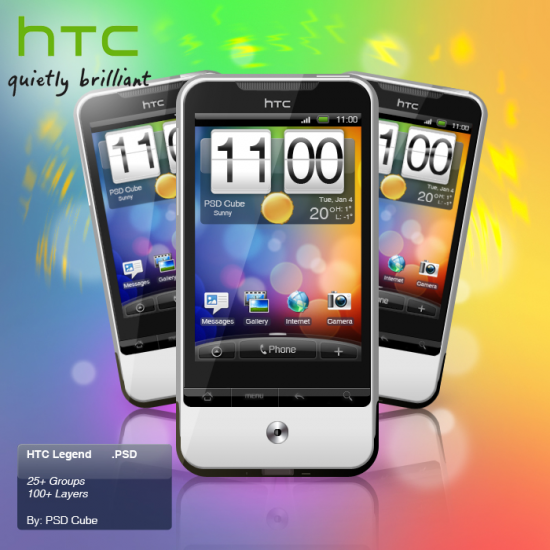 HTC Legend .psd preview HTC Legend .psd preview