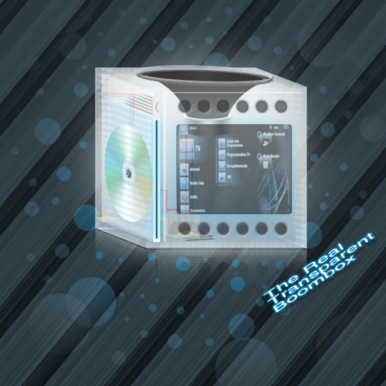 Transparent Boombox preview Transparent Boombox preview