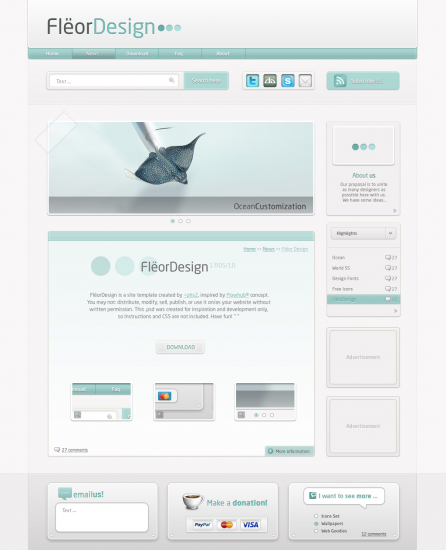 Fleor Design Template preview Fleor Design Template preview
