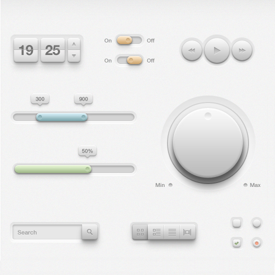 Light User Interface Kit by Piotr Kwiatkowski preview Light User Interface Kit by Piotr Kwiatkowski preview
