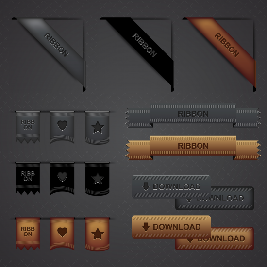 Web Ribbons Pack preview Web Ribbons Pack preview