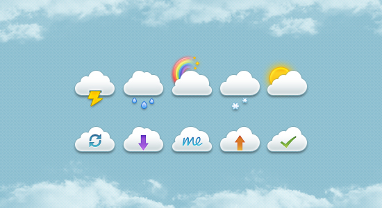 Clouds Icon Set preview Clouds Icon Set preview