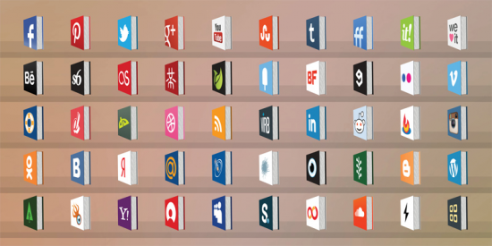 50 Free Creative Social Medial Icons Book Style preview 50 Free Creative Social Medial Icons Book Style preview
