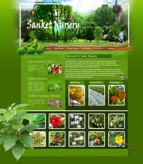 Plants Nursery Template preview Plants Nursery Template preview