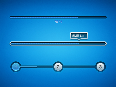 Blue User Interface Elements preview Blue User Interface Elements preview