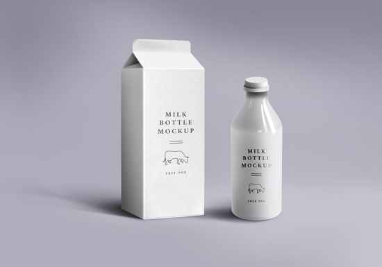 Milk Packaging Mockup preview Milk Packaging Mockup preview