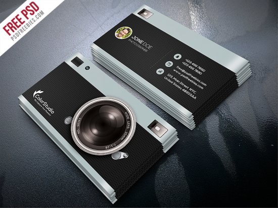 Photography Business Card Template Free PSD preview Photography Business Card Template Free PSD preview