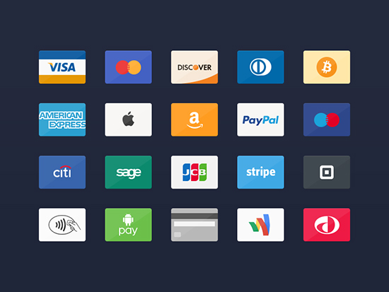Credit Card Icons PSD preview Credit Card Icons PSD preview