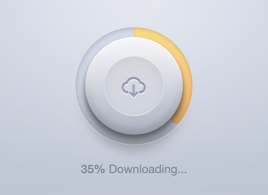 Round Download Button preview Round Download Button preview