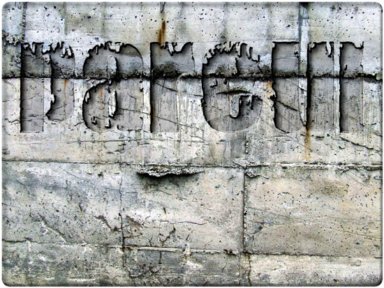 Concrete text effect preview Concrete text effect preview