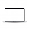 Laptop template with blank screen