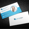 Bold Business Card Template with Carbon Fiber Background