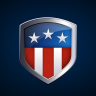 American flag shield icon