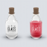 Glass bottle PSD mockup